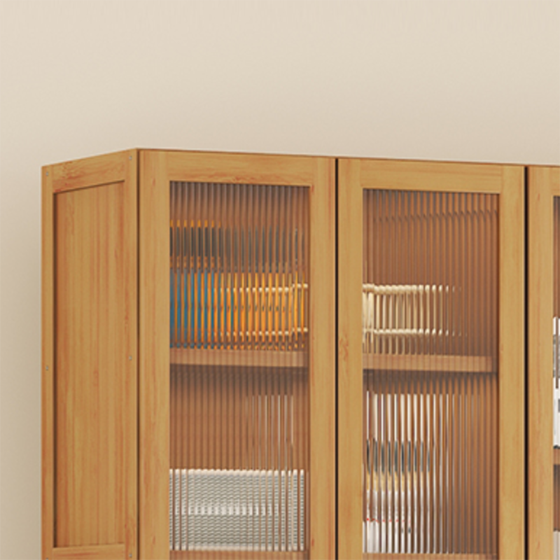 Contemporary Display Stand Bamboo Buffet Cabinet for Dining Room