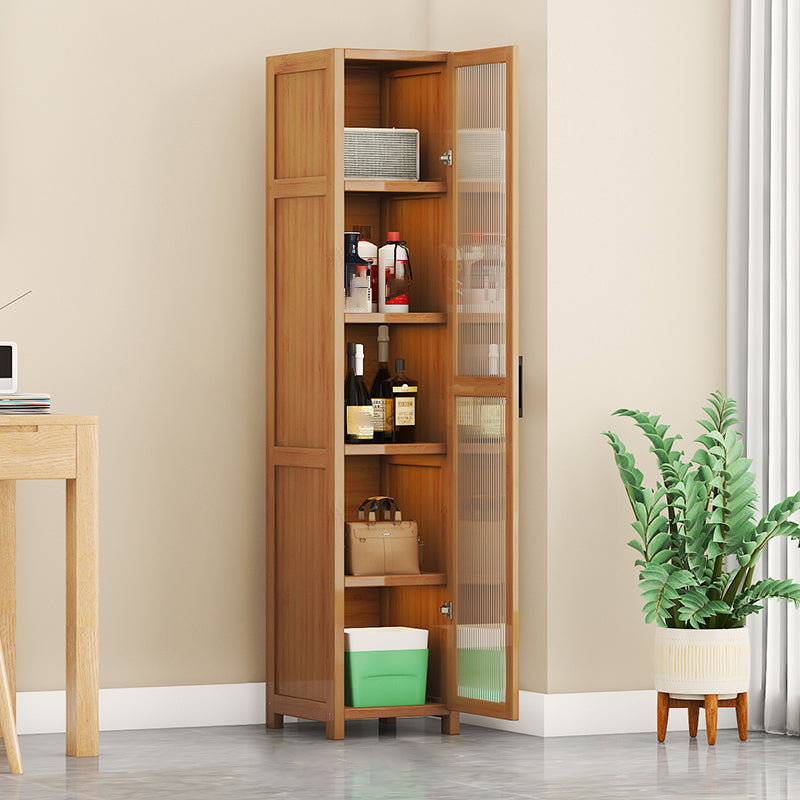 Contemporary Display Stand Bamboo Buffet Cabinet for Dining Room