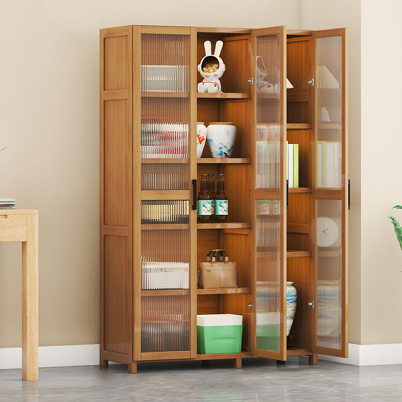 Contemporary Display Stand Bamboo Buffet Cabinet for Dining Room
