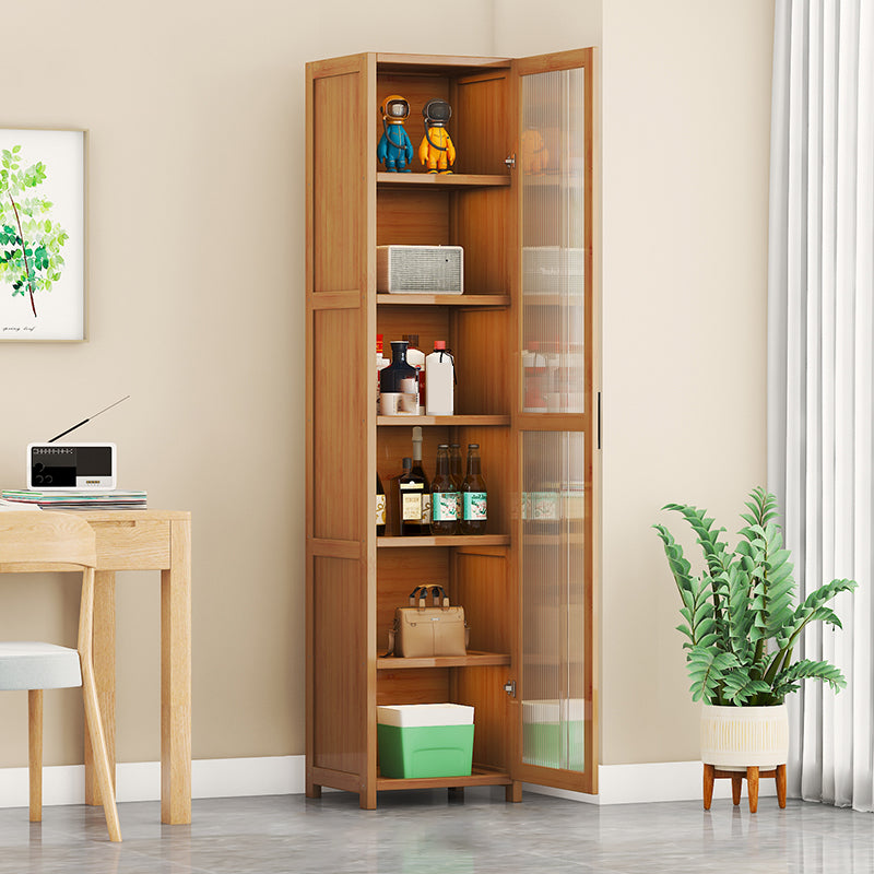 Contemporary Display Stand Bamboo Buffet Cabinet for Dining Room