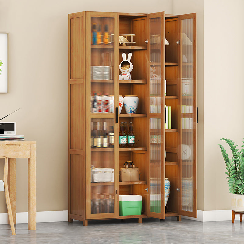 Contemporary Display Stand Bamboo Buffet Cabinet for Dining Room