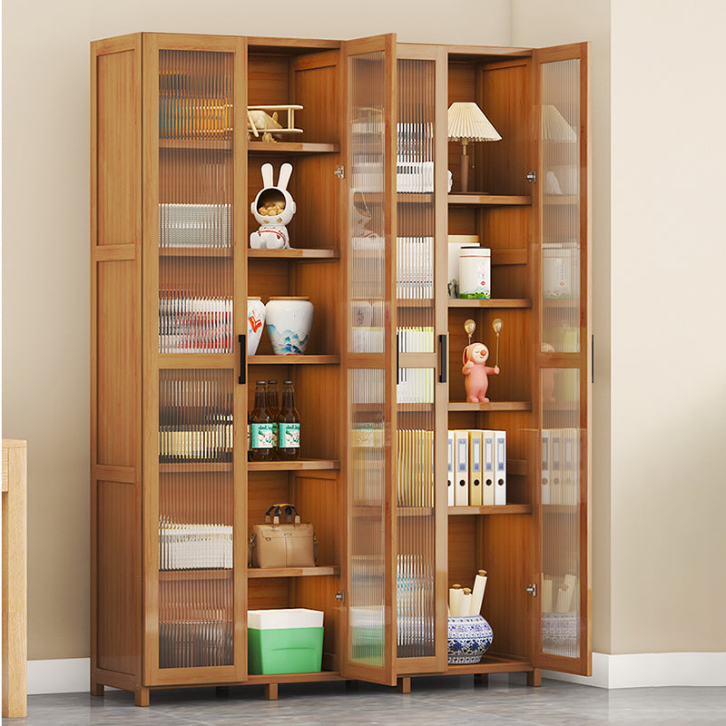 Contemporary Display Stand Bamboo Buffet Cabinet for Dining Room