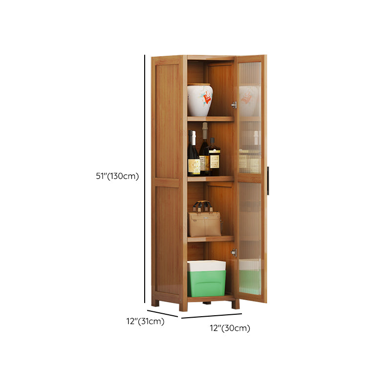 Contemporary Display Stand Bamboo Buffet Cabinet for Dining Room