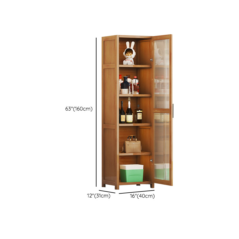 Contemporary Display Stand Bamboo Buffet Cabinet for Dining Room