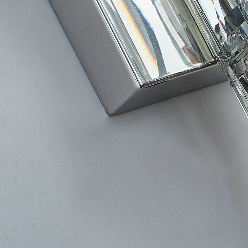 Cylinder Shape Crystal Wall Sconces Modern Multi-Lights Wall Mount Light Fixture