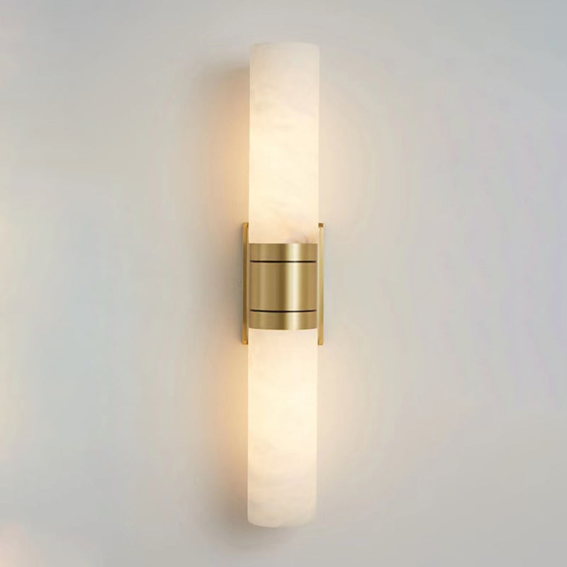 Cylinder Shape Metal Wall Sconces Modern 2-Lights Wall Mount Light Fixture