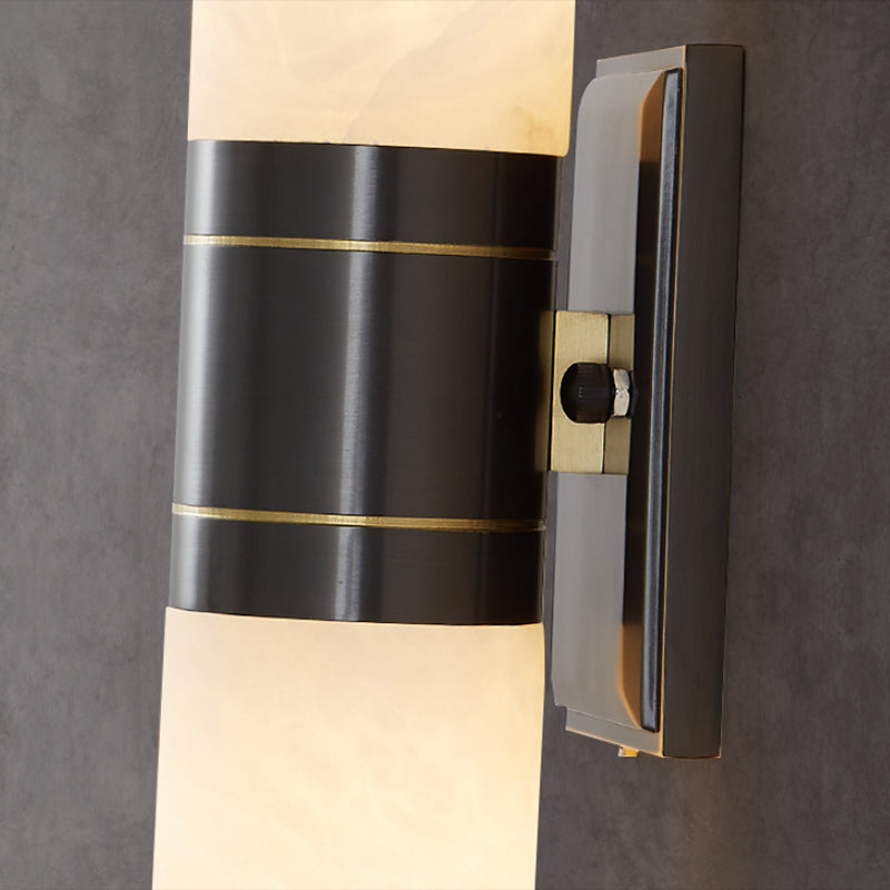 Cylinder Shape Metal Wall Sconces Modern 2-Lights Wall Mount Light Fixture