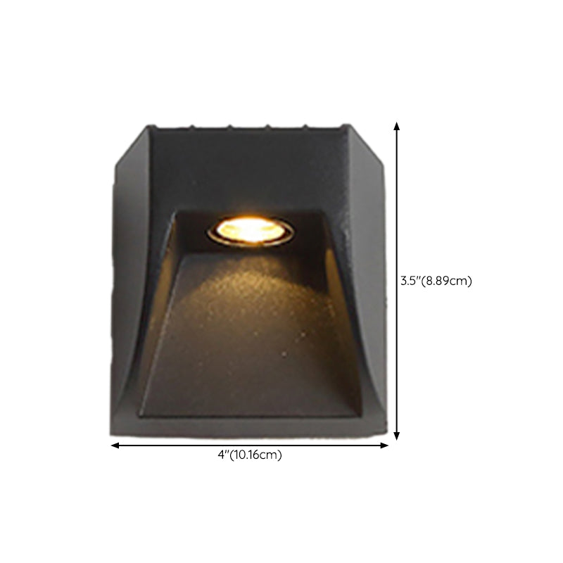 Geometric Shape Metal Wall Sconces Modern Multi-Lights Wall Mount Light Fixture in Black