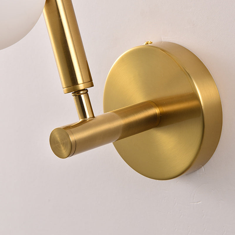 Modern Mirror Lamp Globe Glass Vanity Wall Light Fixture for Bathroom