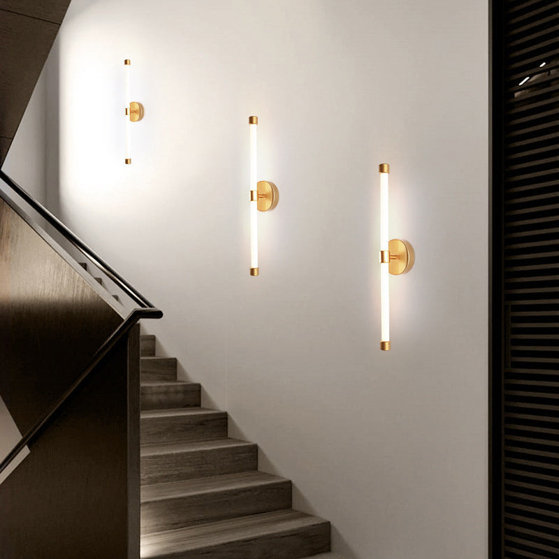 Minimalism Wall Light Fixture Streamlined LED Mirror Lamp for Bathroom