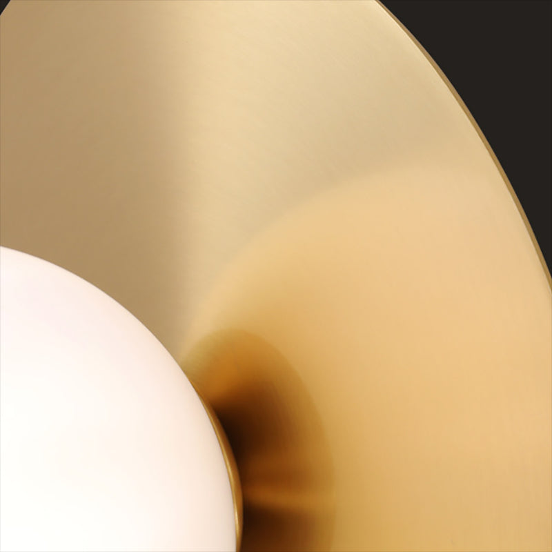 Round Shape Glass Vanity Lamp Modern Style 1 Light Vanity Light Fixture