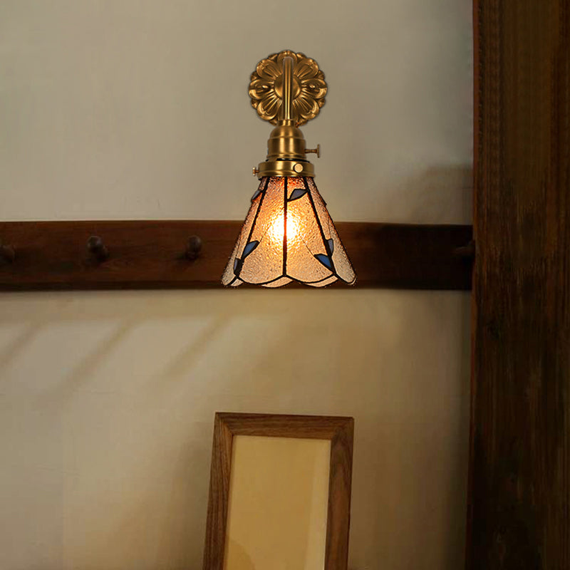 Nordic Style Vanity Light Geometry Shape Vanity Lamp with Glass Shade for Shower Room