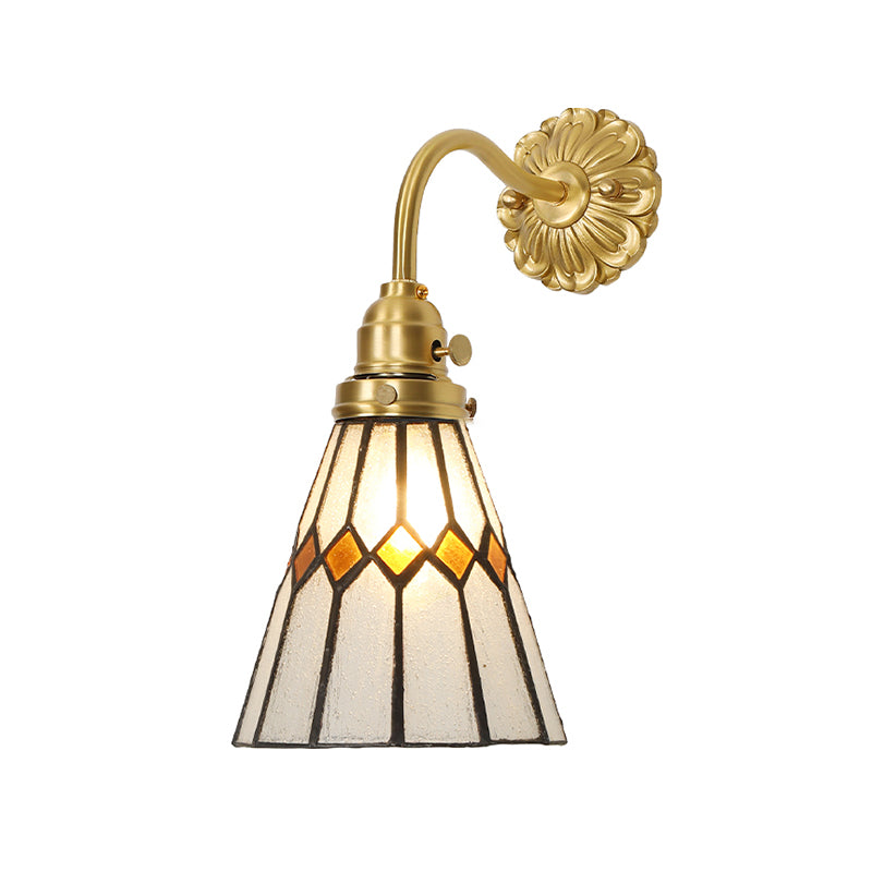 Nordic Style Vanity Light Geometry Shape Vanity Lamp with Glass Shade for Shower Room