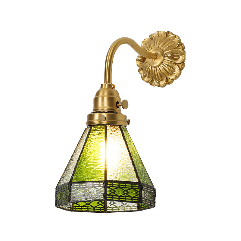 Nordic Style Vanity Light Geometry Shape Vanity Lamp with Glass Shade for Shower Room