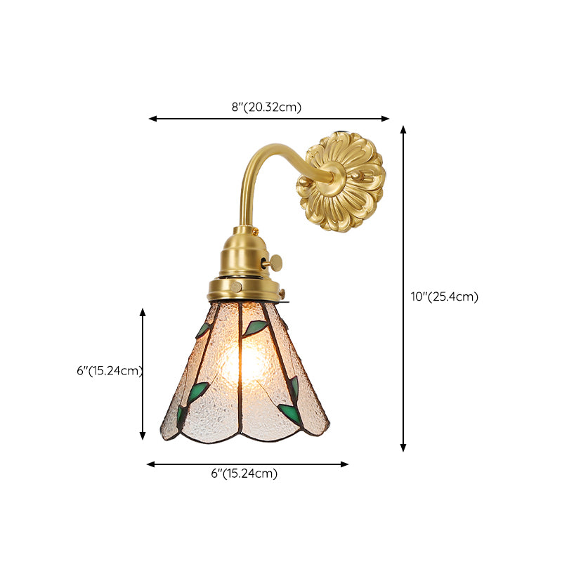 Nordic Style Vanity Light Geometry Shape Vanity Lamp with Glass Shade for Shower Room