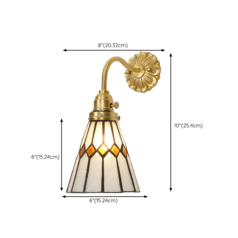 Nordic Style Vanity Light Geometry Shape Vanity Lamp with Glass Shade for Shower Room