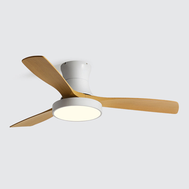 Fan Shape Metal Ceiling Fan Kid Style 1 Light Ceiling Mount Fans Fixture for Bedroom
