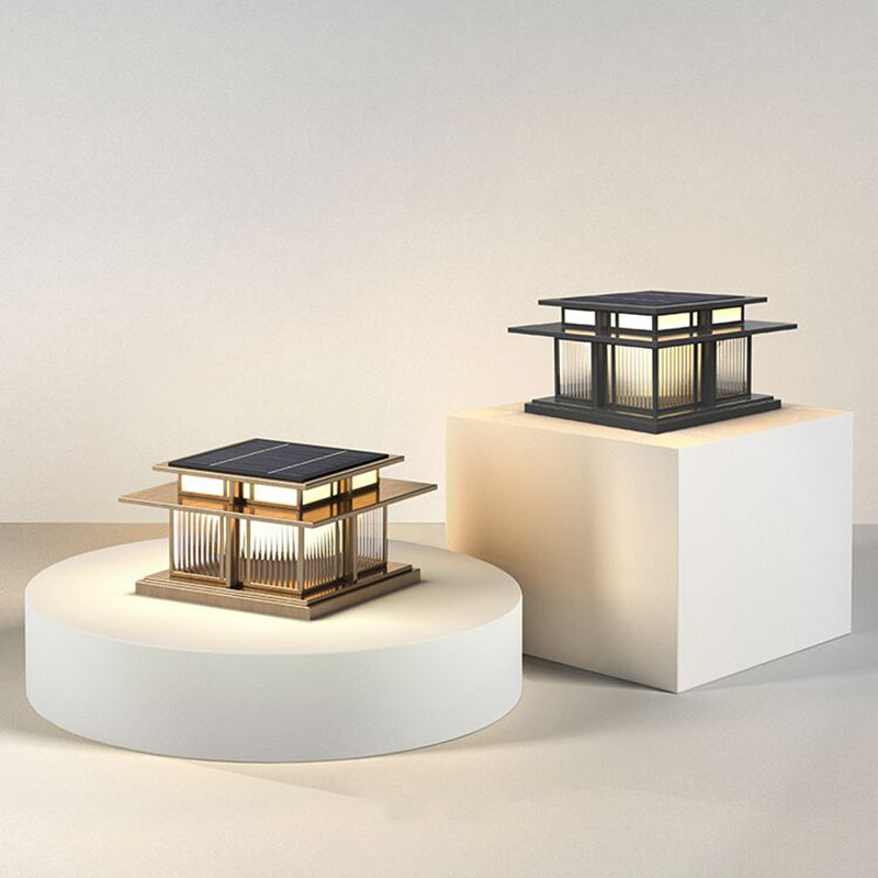Modern Pillar Lamp Stainless Steel Outdoor Waterproof Light for Courtyard