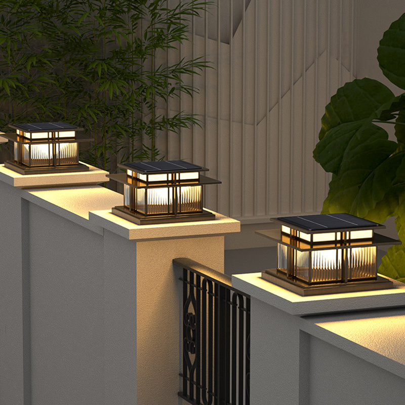 Modern Pillar Lamp Stainless Steel Outdoor Waterproof Light for Courtyard