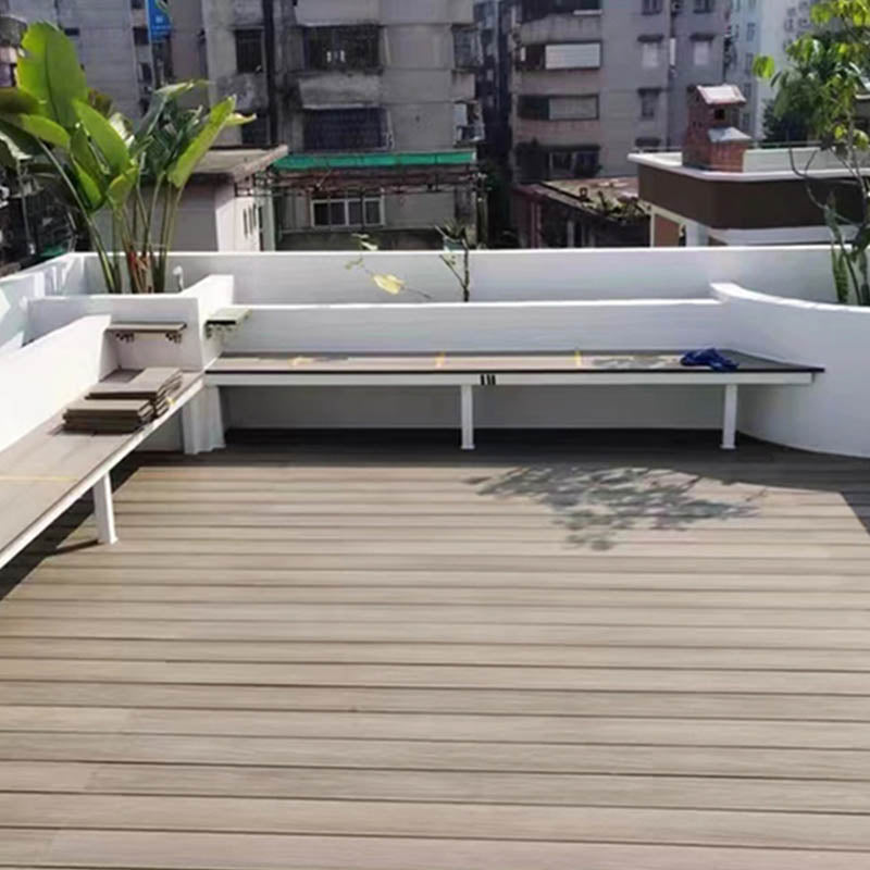 Composite Deck Plank Interlocking Patio Flooring Tiles with Slip Resistant