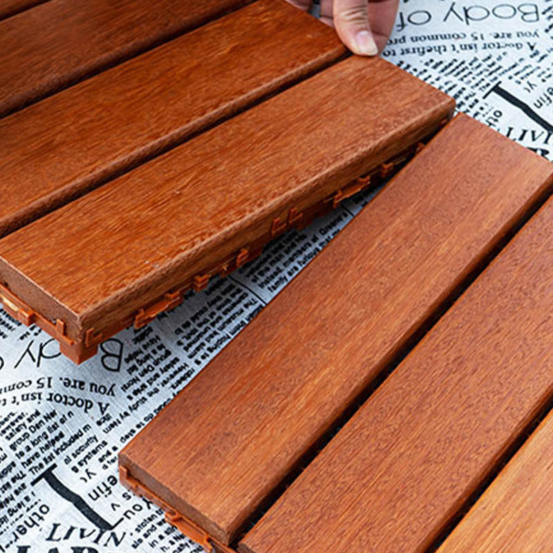Wood Patio Flooring Tiles Outdoor Interlocking Decking Tiles with Waterproof