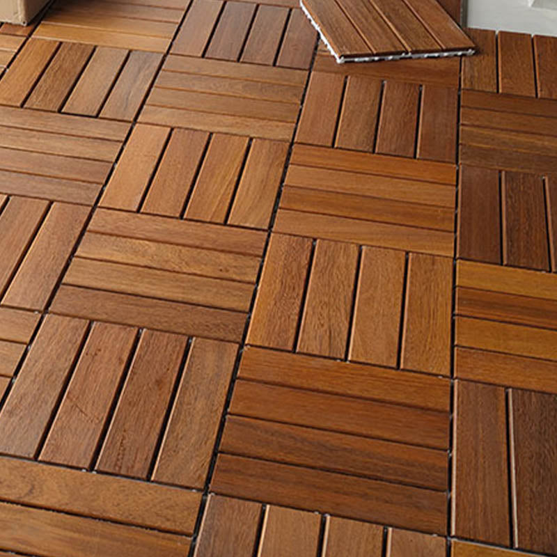 Wood Patio Flooring Tiles Interlocking Waterproof Patio Flooring Tiles