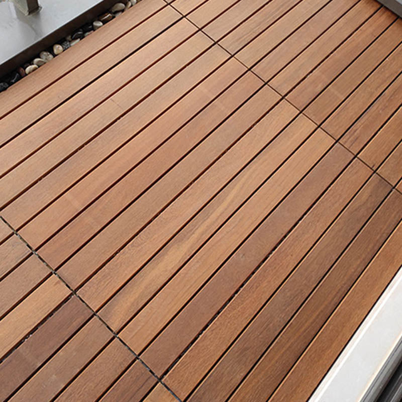 Wood Patio Flooring Tiles Interlocking Waterproof Patio Flooring Tiles