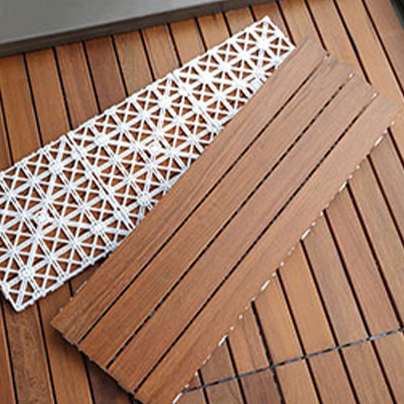 Wood Patio Flooring Tiles Interlocking Waterproof Patio Flooring Tiles