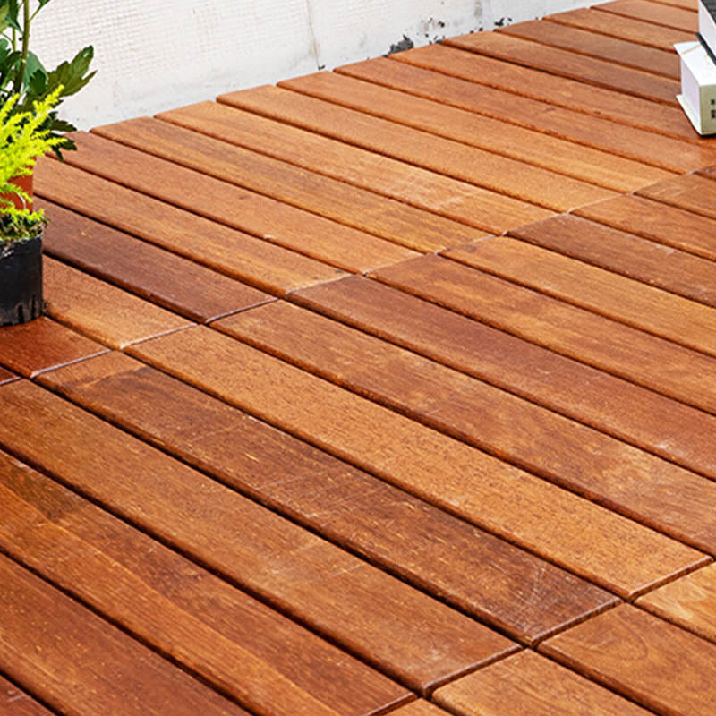Interlocking Patio Flooring Tiles Solid Wood Waterproof Patio Flooring Tiles