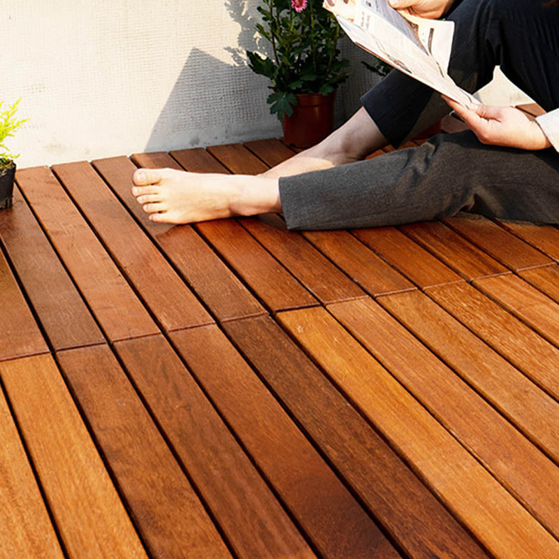Interlocking Patio Flooring Tiles Solid Wood Waterproof Patio Flooring Tiles