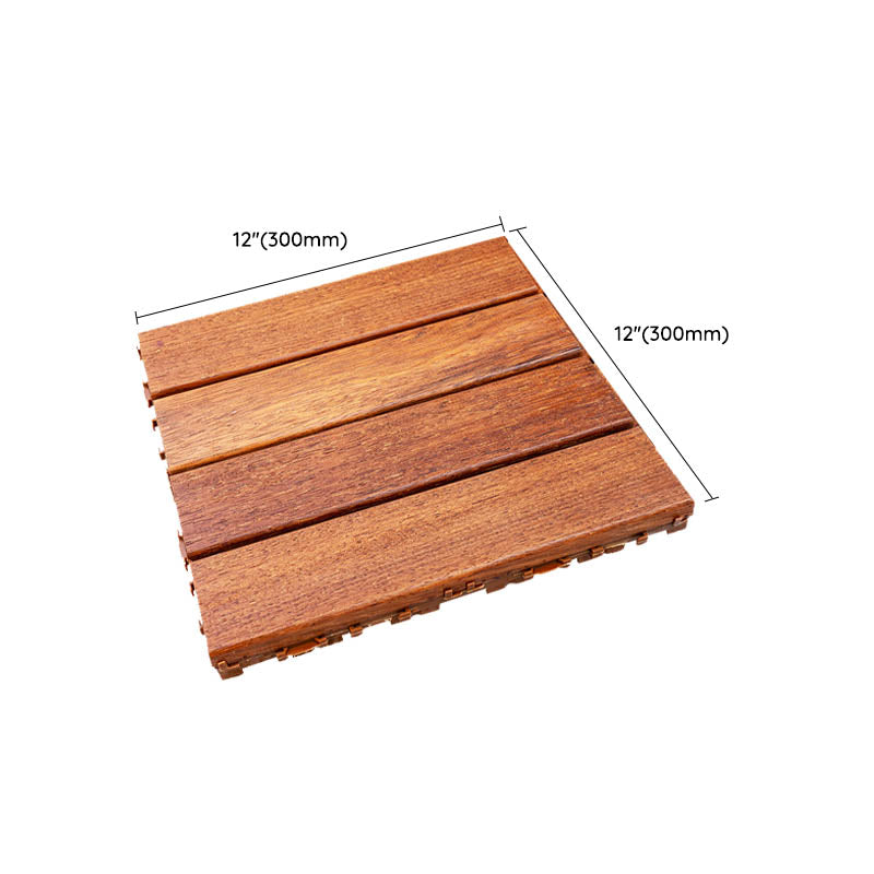 Interlocking Patio Flooring Tiles Solid Wood Waterproof Patio Flooring Tiles