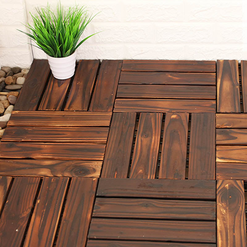 Interlocking Patio Flooring Tiles Solid Wood Patio Flooring Tiles