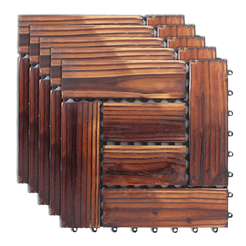 Interlocking Patio Flooring Tiles Solid Wood Patio Flooring Tiles