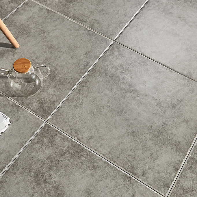 Retro Square Wall & Floor Tile Solid Color Frosted Porcelain Tile