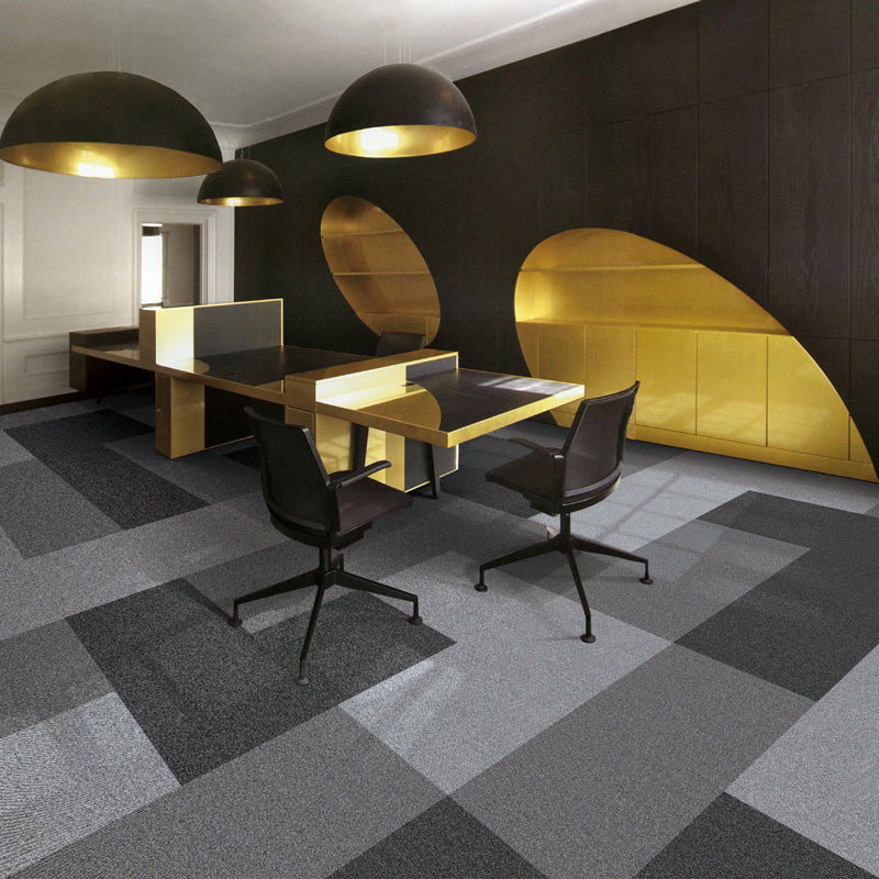 Carpet Tile Level Loop Glue Down Fade Resistant Carpet Floor Tile