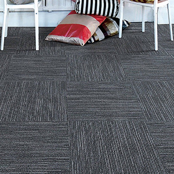 Modern Carpet Tile Loose Lay Non-Skid Fade Resistant Carpet Floor Tile