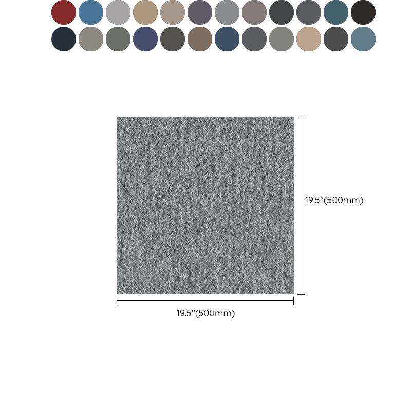 Modern Carpet Tile Loose Lay Non-Skid Fade Resistant Carpet Floor Tile