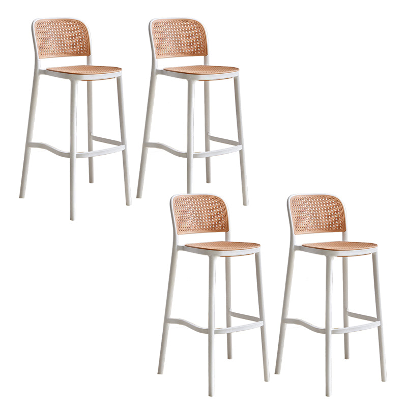 Plastic Matte Finish Bar Chairs for Home Modern Indoor Bar Stools