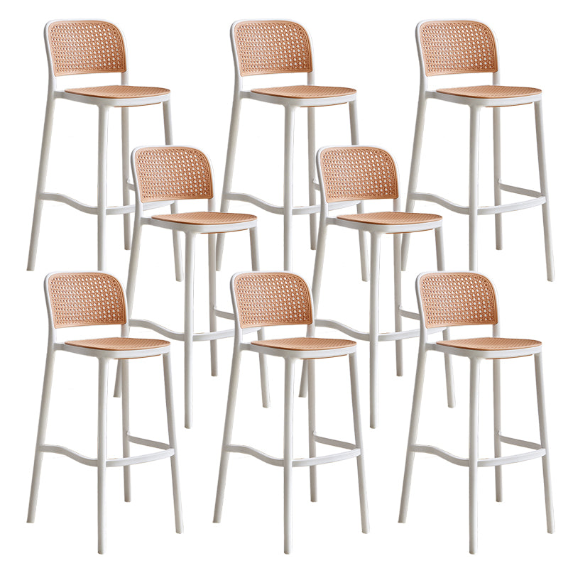 Plastic Matte Finish Bar Chairs for Home Modern Indoor Bar Stools