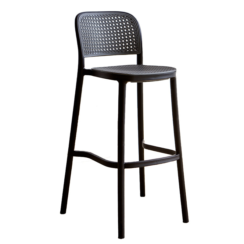 Plastic Matte Finish Bar Chairs for Home Modern Indoor Bar Stools