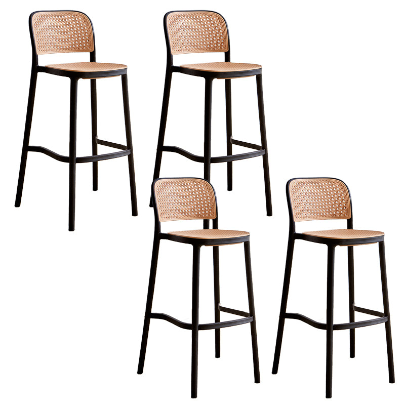 Plastic Matte Finish Bar Chairs for Home Modern Indoor Bar Stools