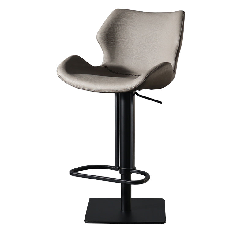 Contemporary Indoor Bar Stool Upholstered Bar Stool with Metal Base