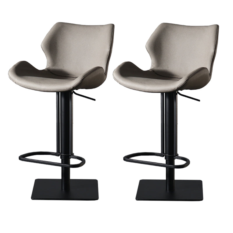 Contemporary Indoor Bar Stool Upholstered Bar Stool with Metal Base