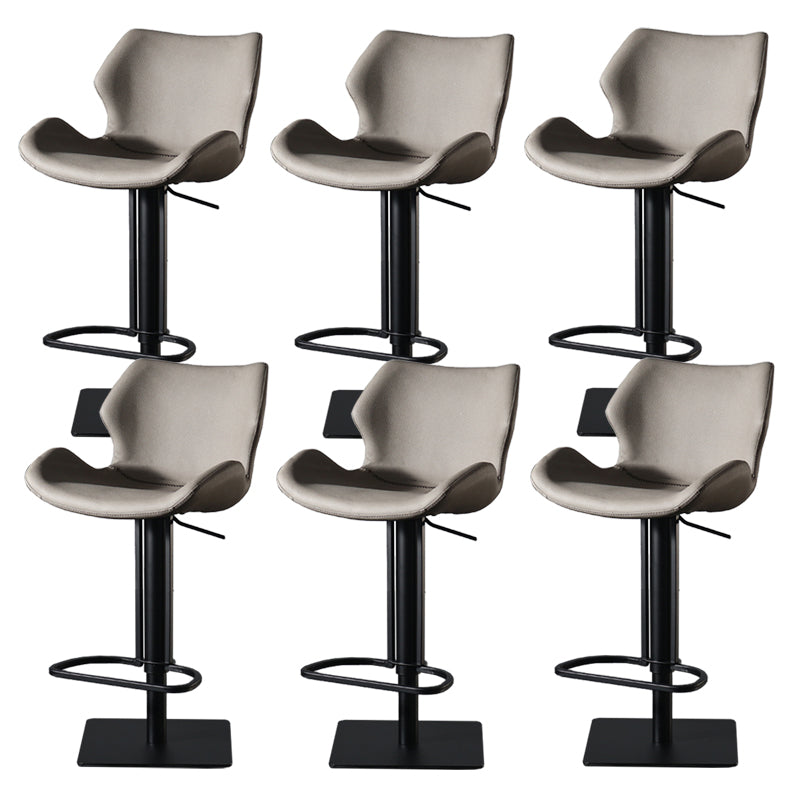 Contemporary Indoor Bar Stool Upholstered Bar Stool with Metal Base