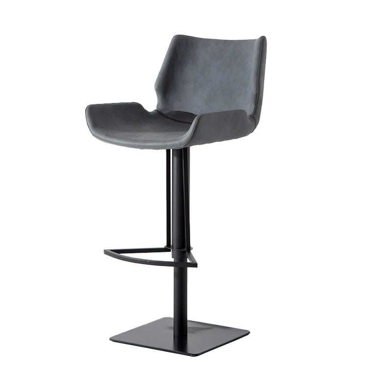 Contemporary Indoor Bar Stool Upholstered Bar Stool with Metal Base