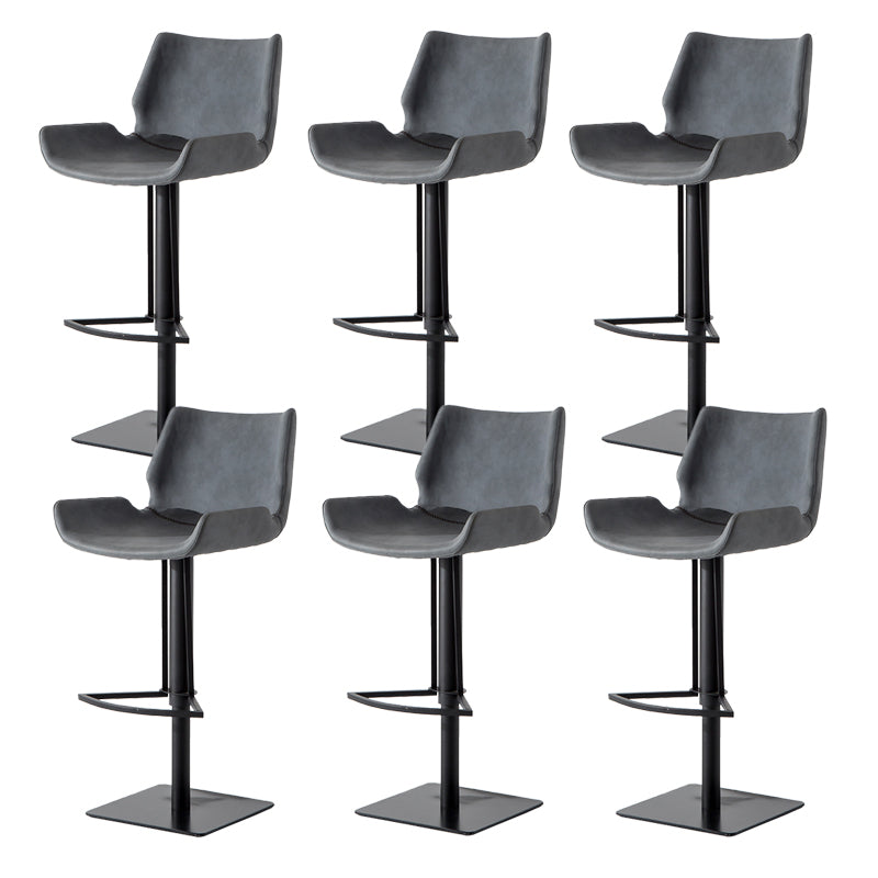 Contemporary Indoor Bar Stool Upholstered Bar Stool with Metal Base