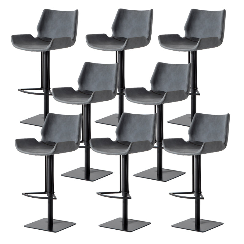 Contemporary Indoor Bar Stool Upholstered Bar Stool with Metal Base