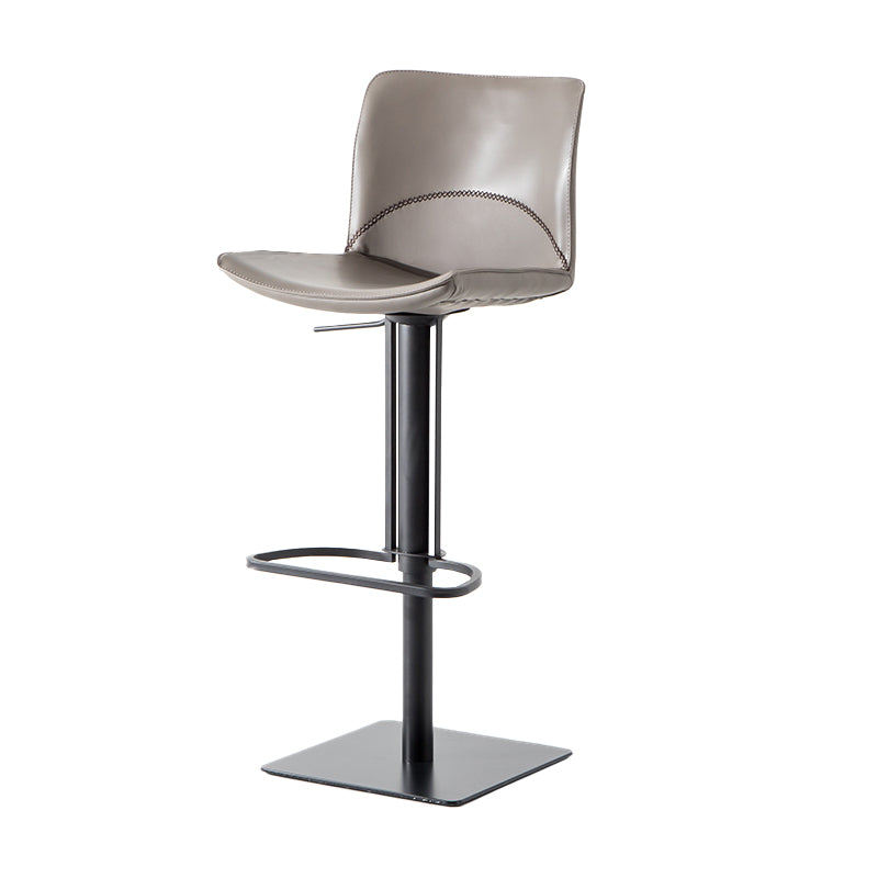 Contemporary Indoor Bar Stool Upholstered Bar Stool with Metal Base