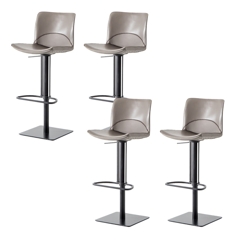 Contemporary Indoor Bar Stool Upholstered Bar Stool with Metal Base