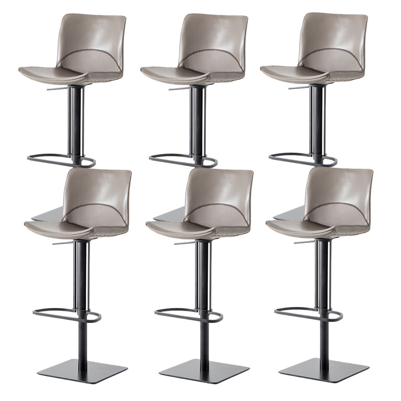 Contemporary Indoor Bar Stool Upholstered Bar Stool with Metal Base